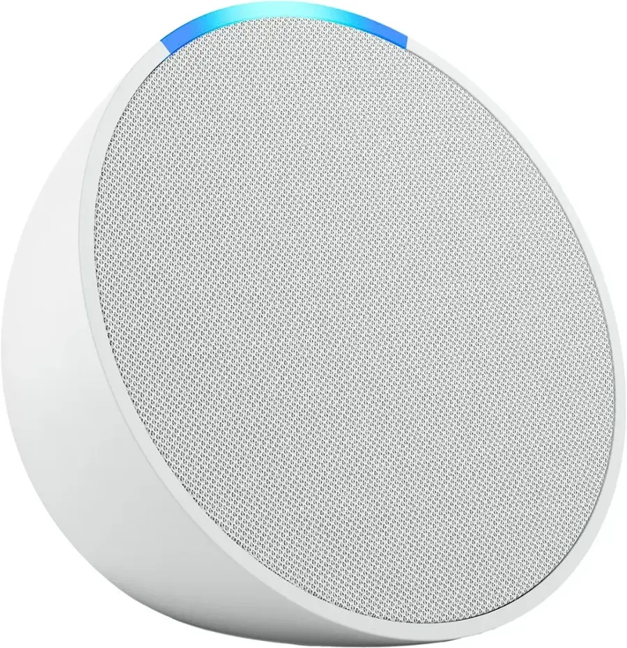 Bocina Inteligente Amazon Echo Pop con Alexa Color Blanco